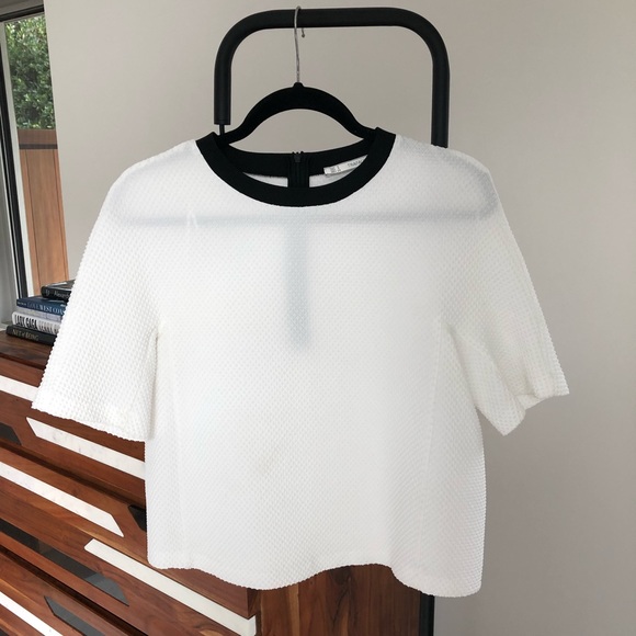 Zara Tops - ZARA | White Textured Blouse